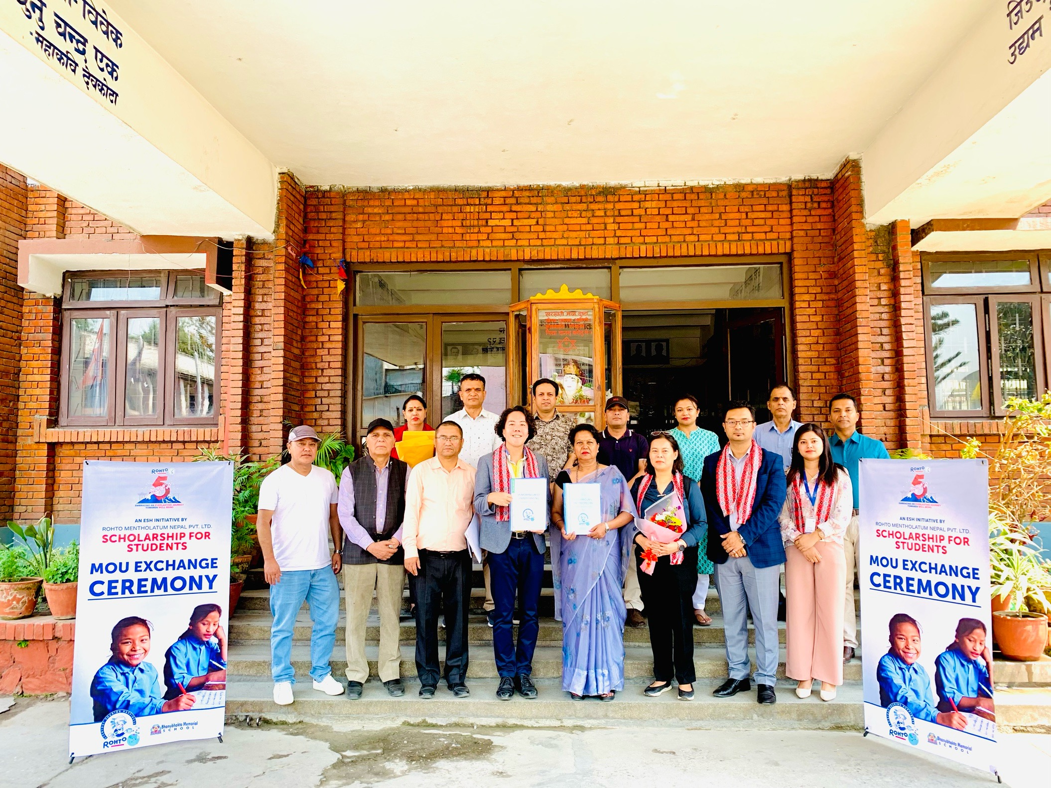 Rohto Mentholatum Nepal provides Scholarship to the Girl students